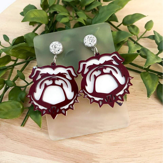 Bulldog Earrings